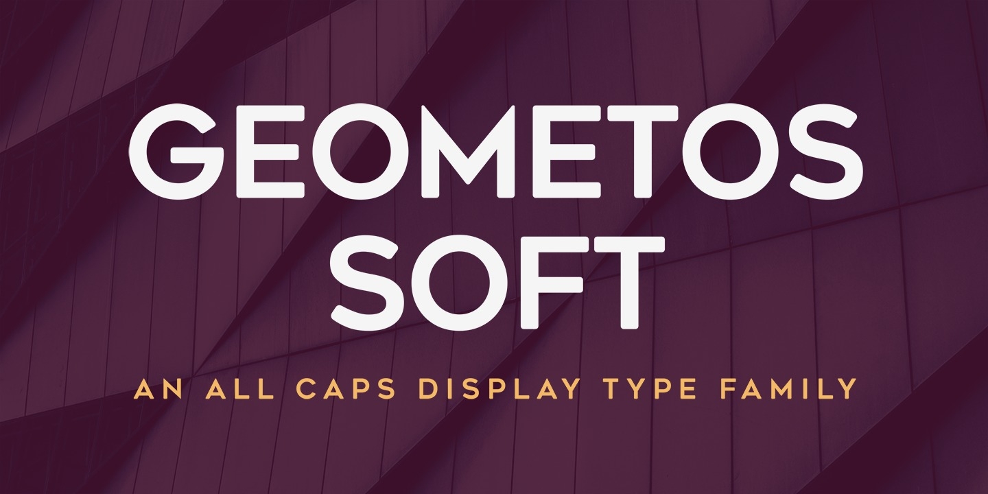 Пример шрифта Geometos Soft #1